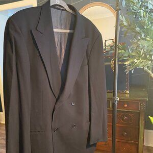 Vintage Hugo Boss made in Germany men blazer in dark navy